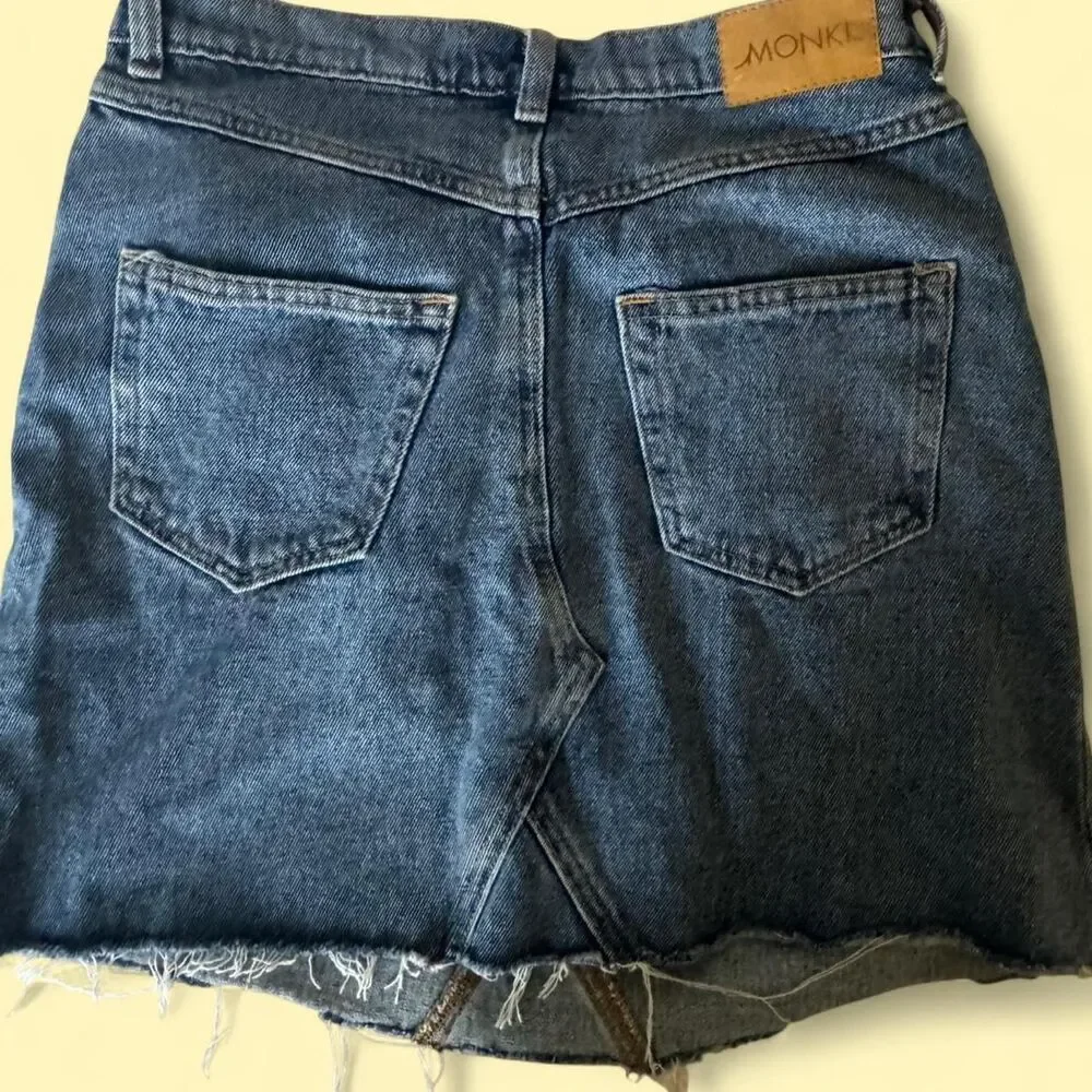 Monki Women's Blue and Navy Skirt